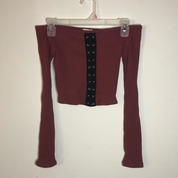ROZZOL O Tops - ROZZOL O Cropped Long Sleeve